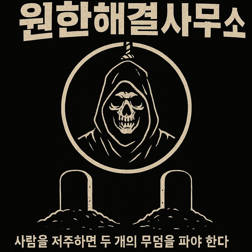 『복수의 서막』 원한 해결, 텔레 @uramiya18 – 원한해결사무소 한국지사